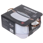 Кастрюля «White Night» 4,5л, стеклянная крышка, 24*10,5см