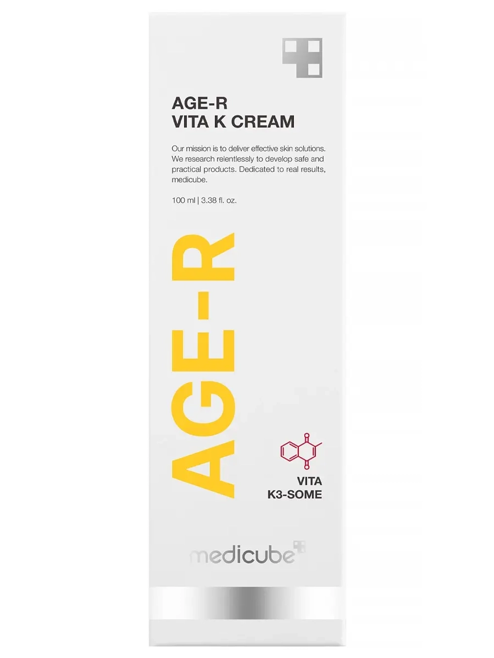 Medicube Разглаживающий крем для лица и тела с витамином K и кофеином AGE-R Vita K Refining Cream 100 мл