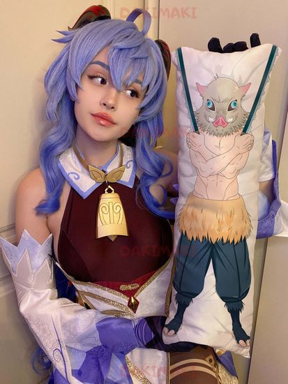 Мини дакимакура Иноске Хашибира из Клинок, рассекающий демонов арт. M0429, 60х20 см