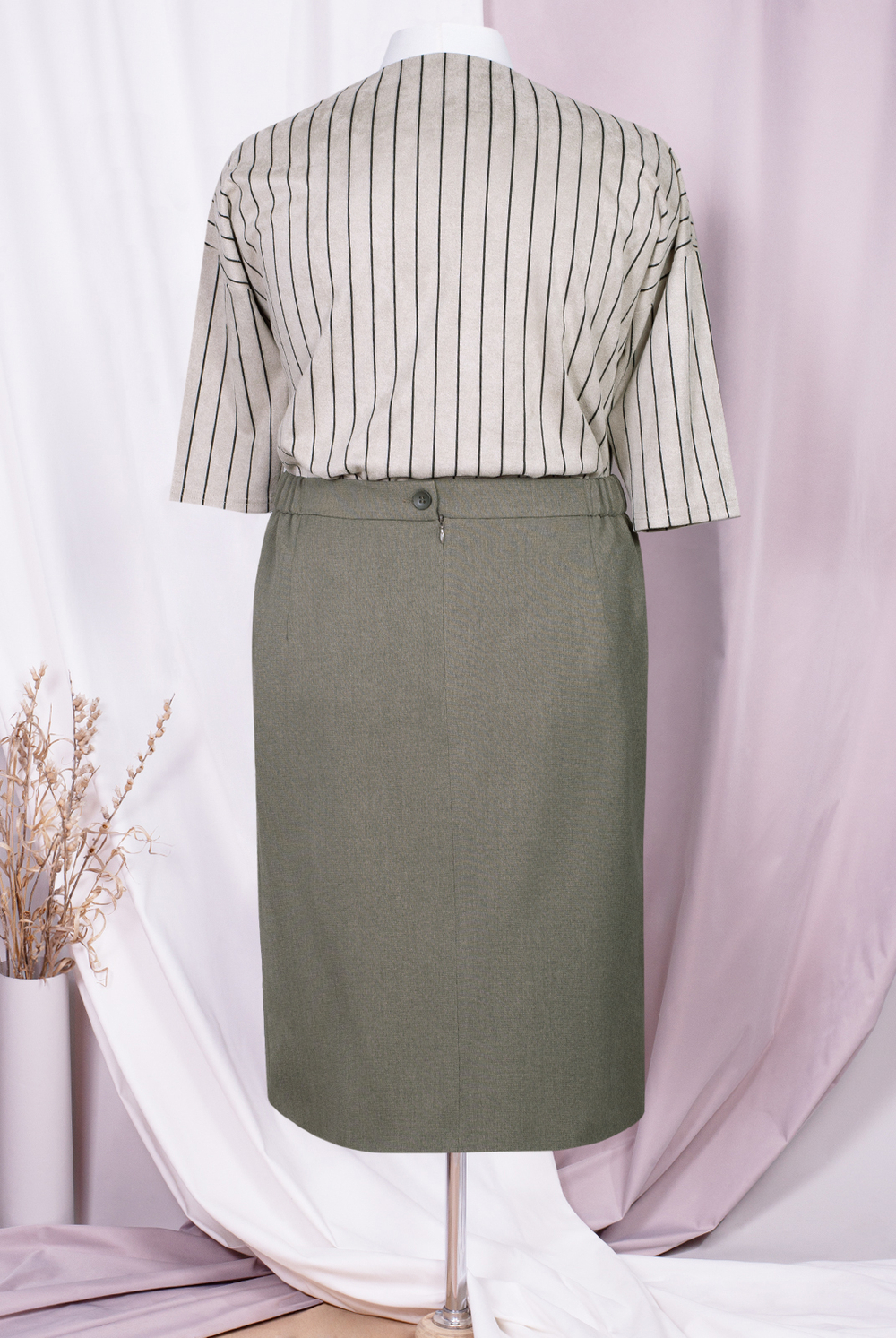 Юбка женская 3410зп, шалфей #48Ш013410зп