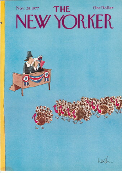 Журнал The New Yorker 28-11-1977, обложка