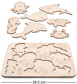 КФ- 93/1 Пазлы «Морские жители»