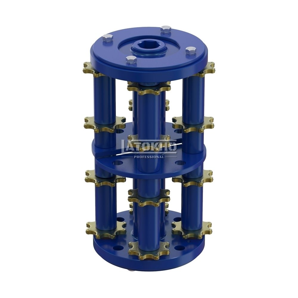 LATOKHO DSCN 350 8/100 (Россия) Фрезеровальный барабан (фреза) с восьмигранными ножами для нанесения насечек 8 мм с шагом 100 мм