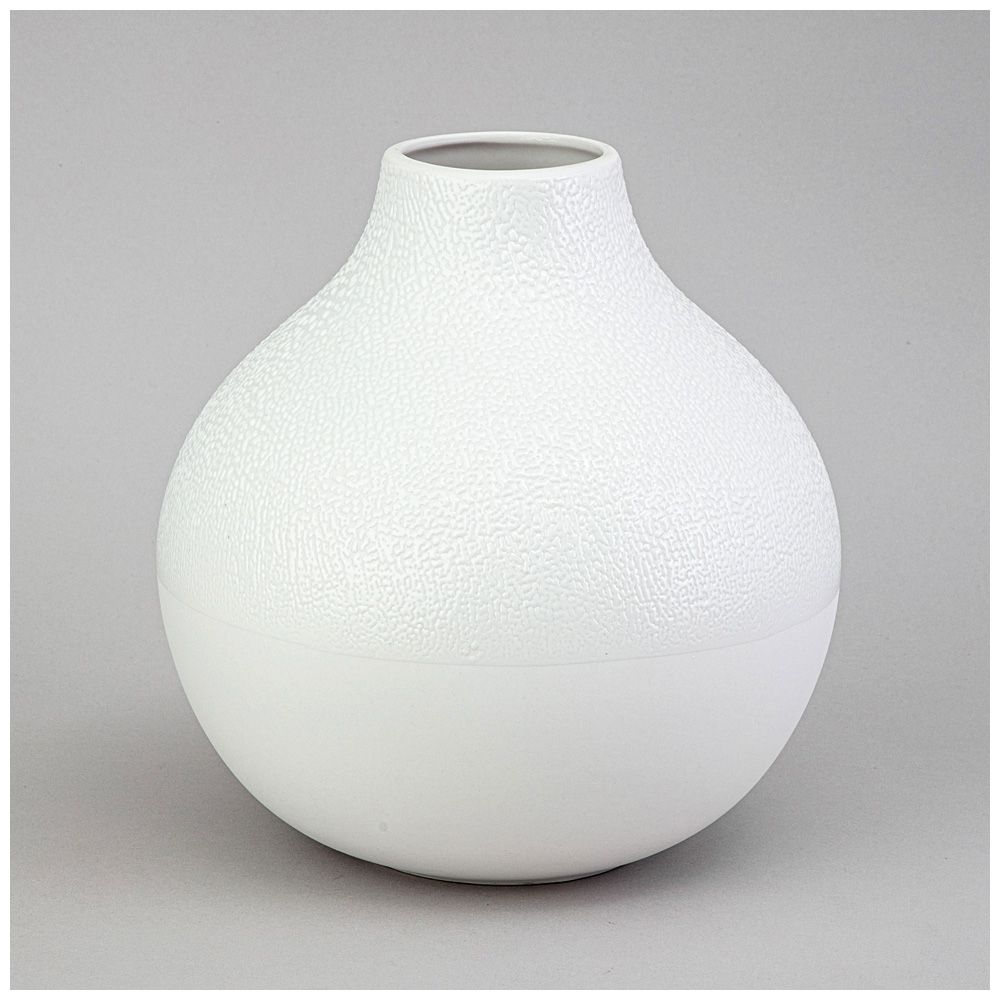 ВАЗА КОЛЛЕКЦИЯ "ЖЕМЧУЖИНА" 20*20*21.6СМ ЦВЕТ:БЕЛЫЙ