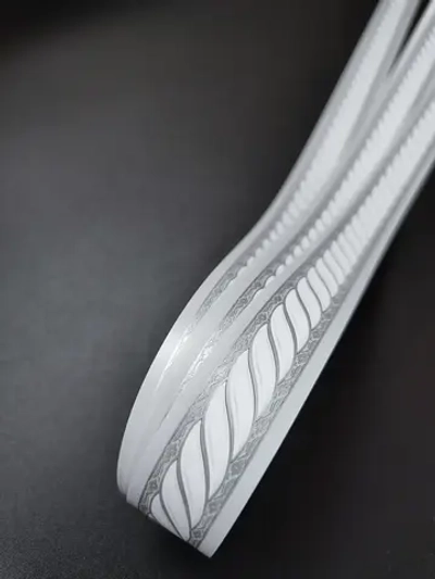 Бордюр для обоев бумажный 2 см окантовка лента серый