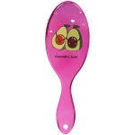 Расческа массажная зеркальная «Animals», авокадики, микс 4 цвета, 7*22 см (блистер Ultramarine)●