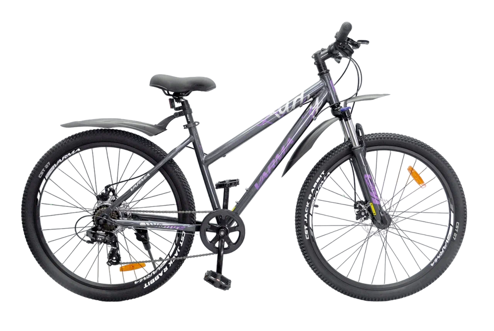 Велосипед 27.5" Varma Lady H72DA р17 серо-фиолетовый. 7ск