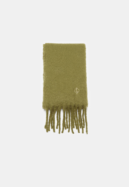 STRADIVARIUS Базовый шарф, оливково-зеленый