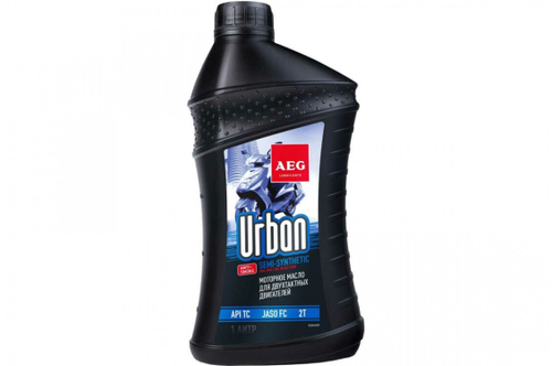Масло для мототехники 2T AEG Urban (1л) п/синтетика
