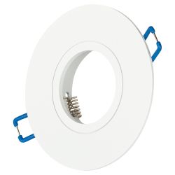 Встраиваемый светильник алюминиевый ЭРА KL83 WH MR16/GU5.3 белый | Алюминиевые встраиваемые светильники