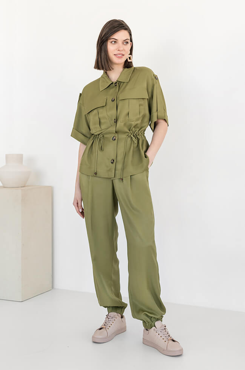 1791 Жакет женский (оливковый)