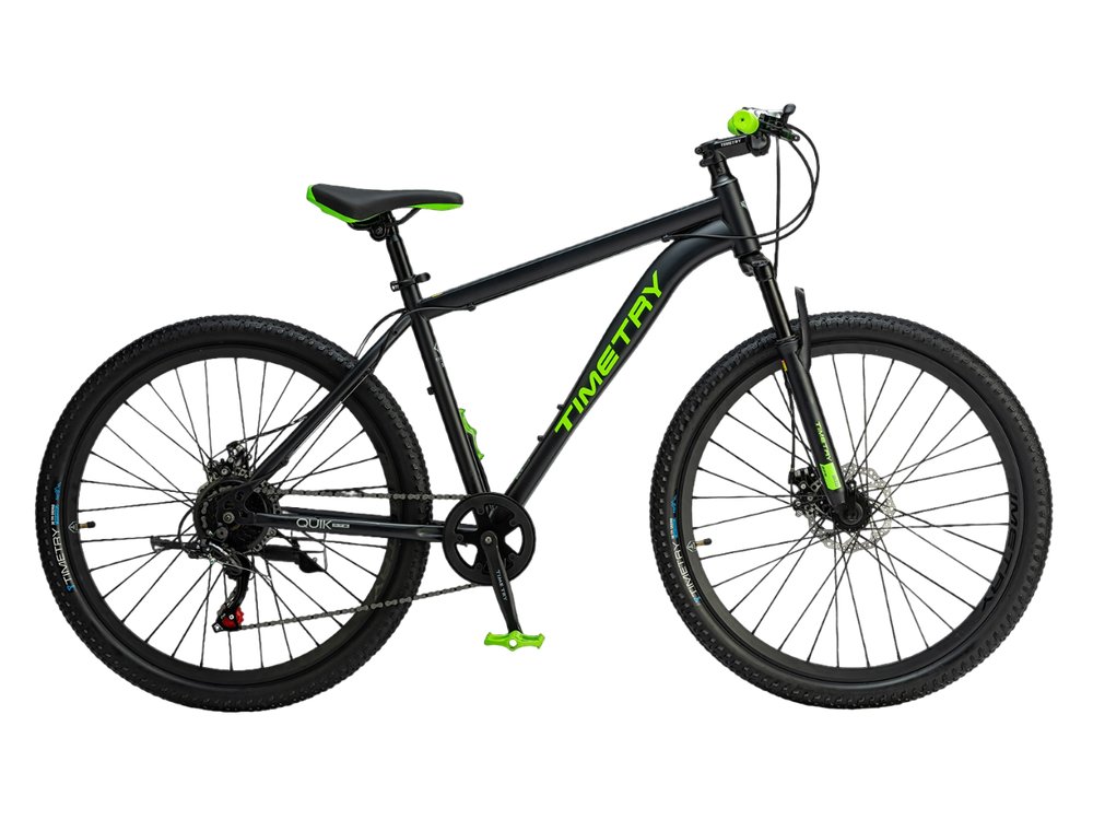 Велосипед 27,5" TIMETRY TT322  7 ск. черный зеленый