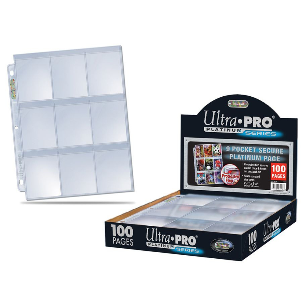Ultra pro - упаковка листов для папки на кольцах Secure Platinum 9-Pocket Pages