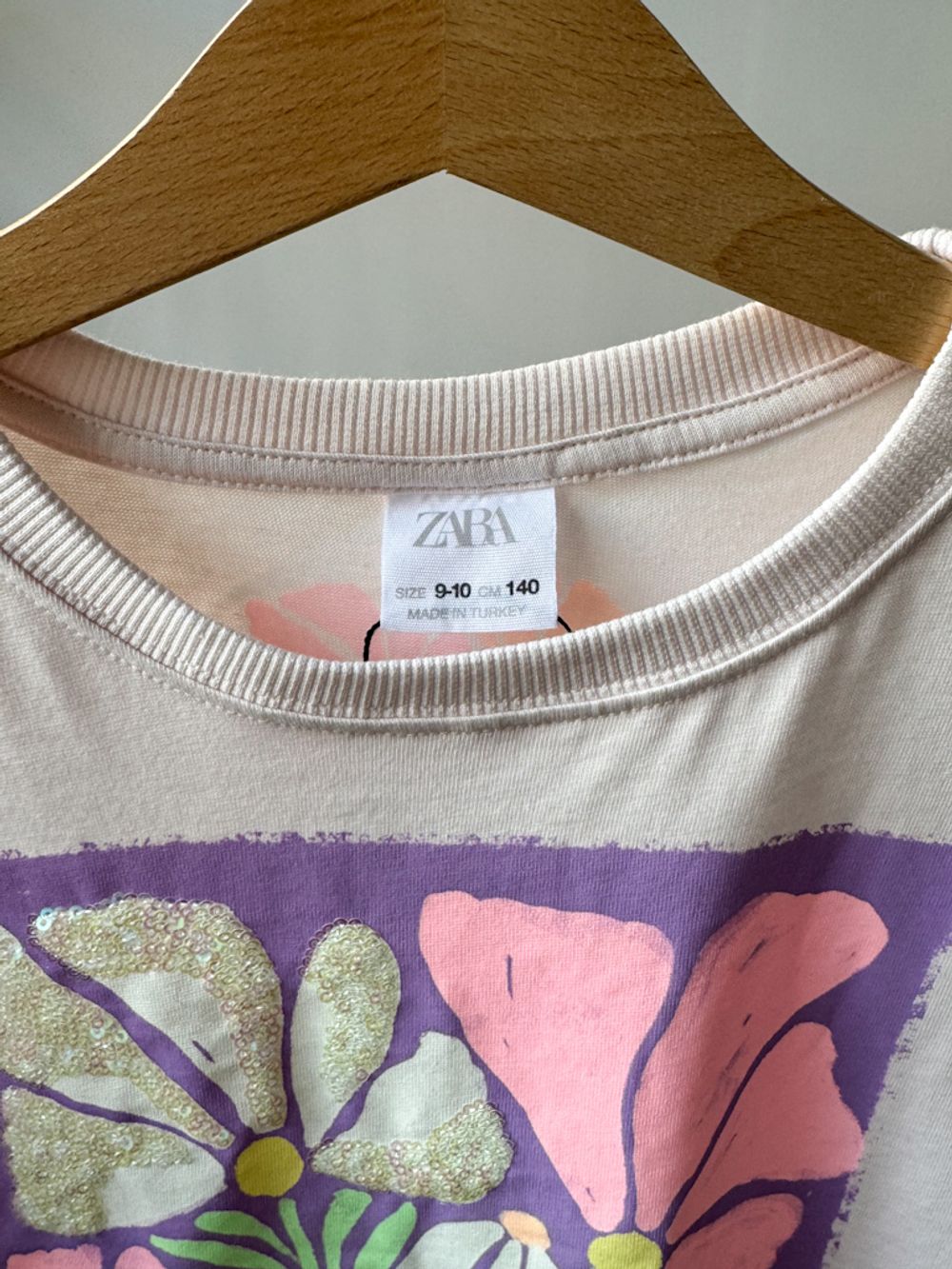 Новая хлопковая футболка Zara, 140