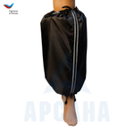 Чехол на аппарат внешней фиксации на голени, с открытой стопой. Цвет изделия черный, цвет молнии светоотражающий. Размер GO-10