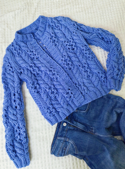 Бомбер ажурный "Весенний вальс"