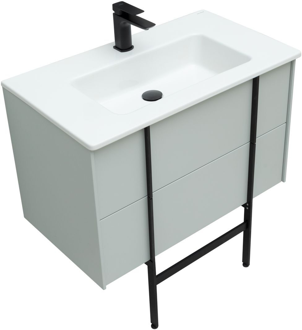 Тумба с раковиной Allen Brau Reality 1.32005.PWM 80 рapyrus white matt