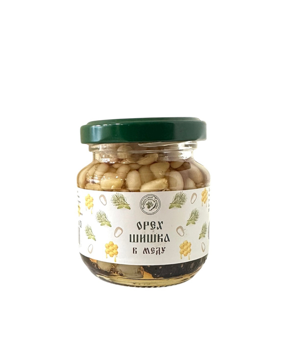 Сосновая шишка с кедровым орехом в меду