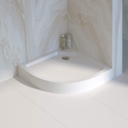 Душевой поддон полукруглый RGW SMC/R W Белый (Уценка) (900x900)