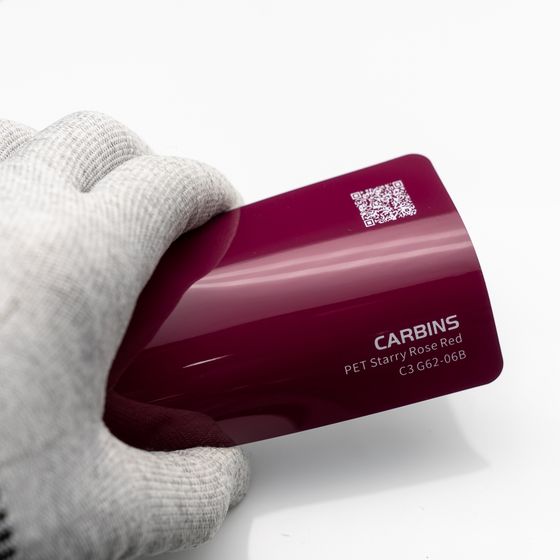 Веер образцов виниловой цветной пленки Carbins