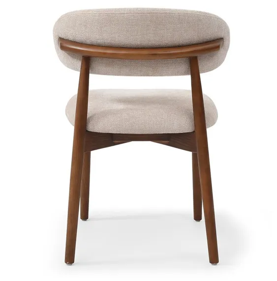 Стул Ando бежевый, ножки орех