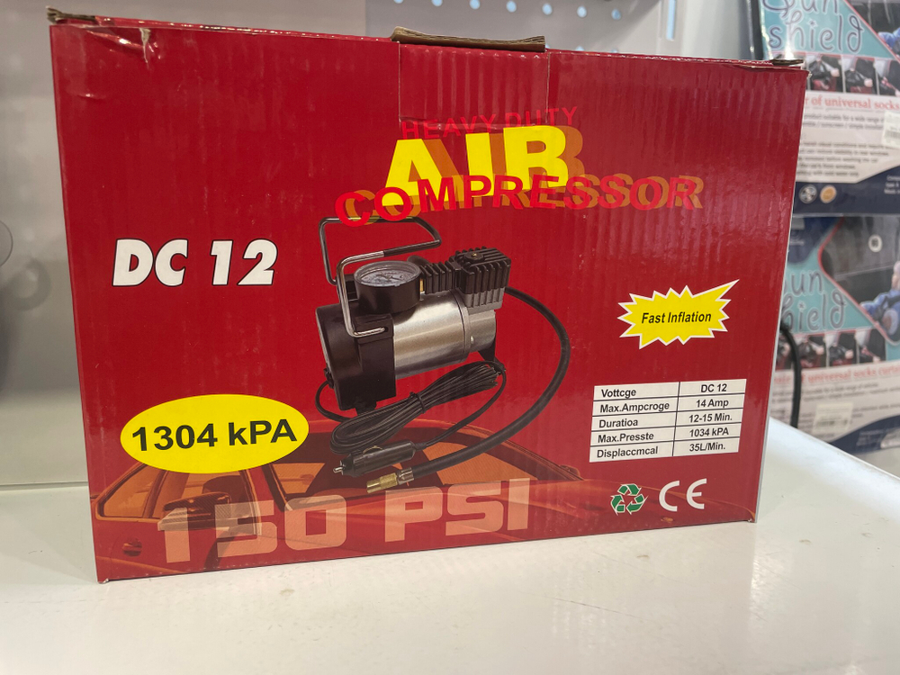 1831 / Компрессор ТОРНАДО, 14А, 150PSI, 12V, без сумки, (35 л/мин)