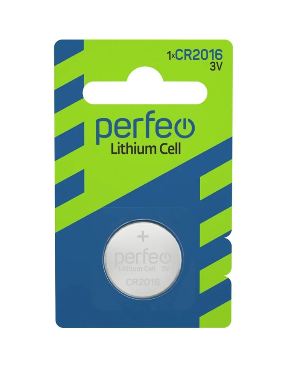 Батарейка PERFEO Литий CR2016 1шт блистер 30 006 803