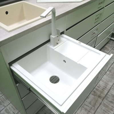 Мойка TOLERO R-107 белый №923 (туман), смеситель OSCURO белый