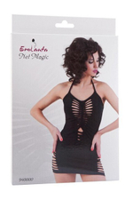 Бесшовное матовое платье с разрезами SL (42-46) (Цвет: черный)