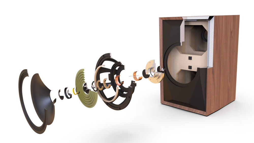 Полочная акустическая система с подставками MoFi SourcePoint 10 Walnut