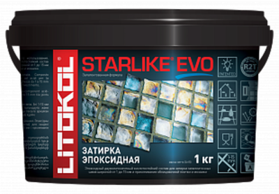 Затирка STARLIKE EVO Цвет: S.125 grigio cemento 1 кг, Litokol