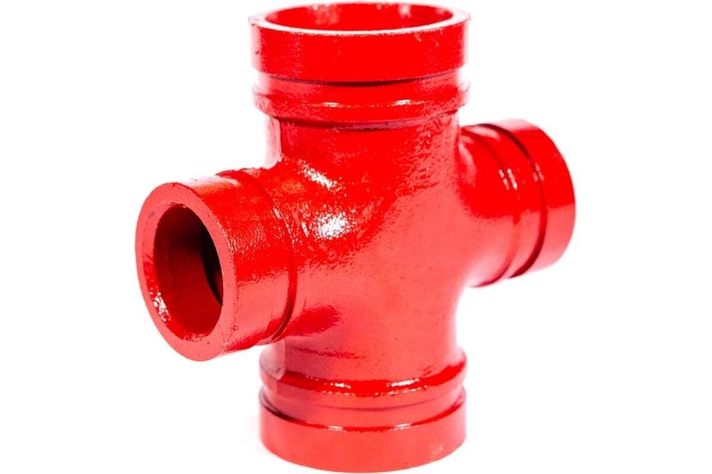 КРЕСТОВИНА ПЕРЕХОДНАЯ ПОД МУФТУ 6&quot;x4&quot; (159x108мм) Ду 150х100мм.