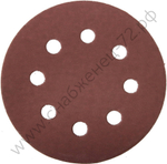 Круг шлифовальный ЗУБР ″Мастер″ универсальный, из абразивной бумаги на велкро основе, 8 отверстий, Р600, 125мм, 5шт