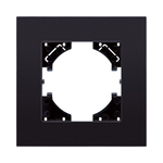 Рамка 1-постовая, стекло черный Kollinger Reflex MG RM1BK