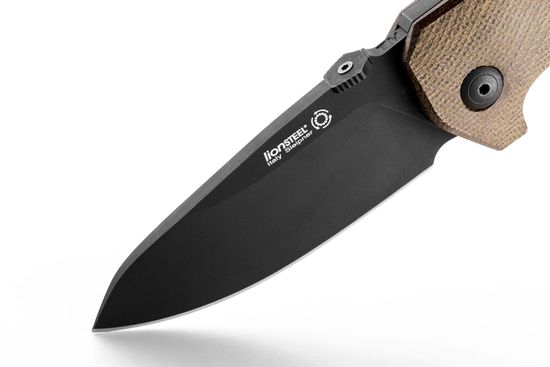 Нож складной Lion Steel M1 B CVG - сталь Sleipner, рукоять - канвас микарта