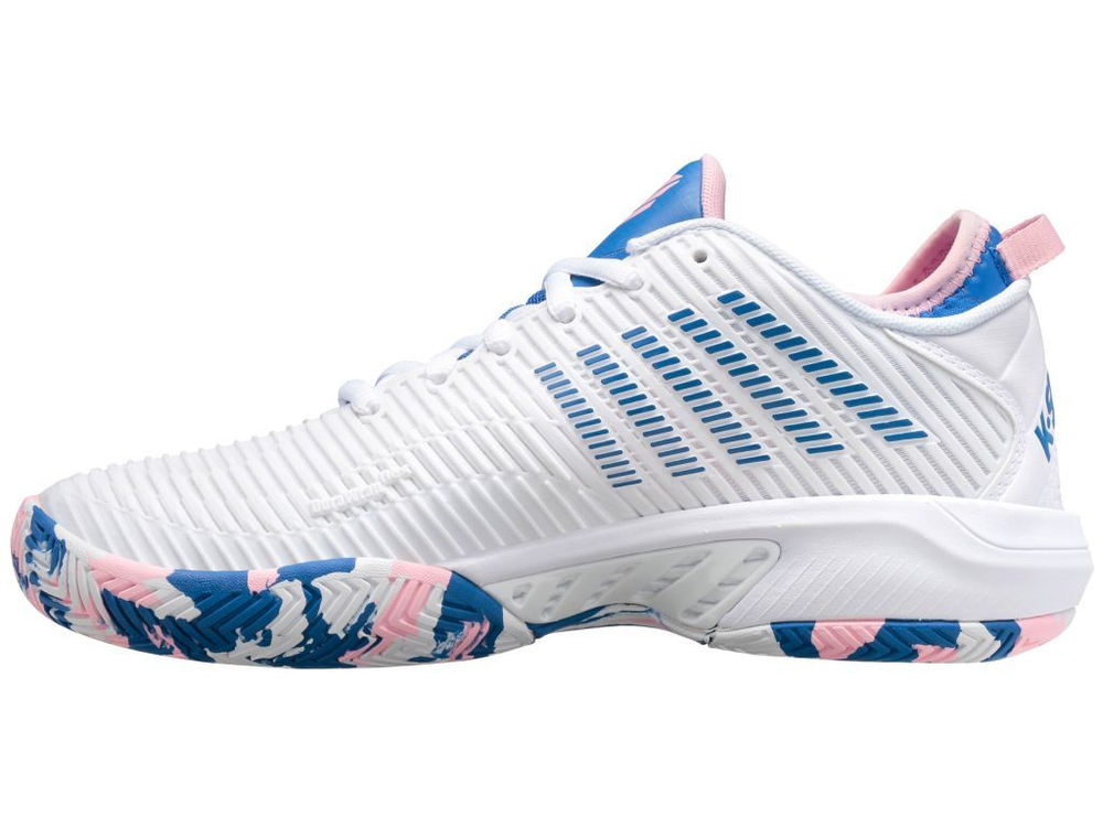 Женские Кроссовки теннисные K-Swiss Hypercourt Supreme Women - white/star sapphire/orchid pink