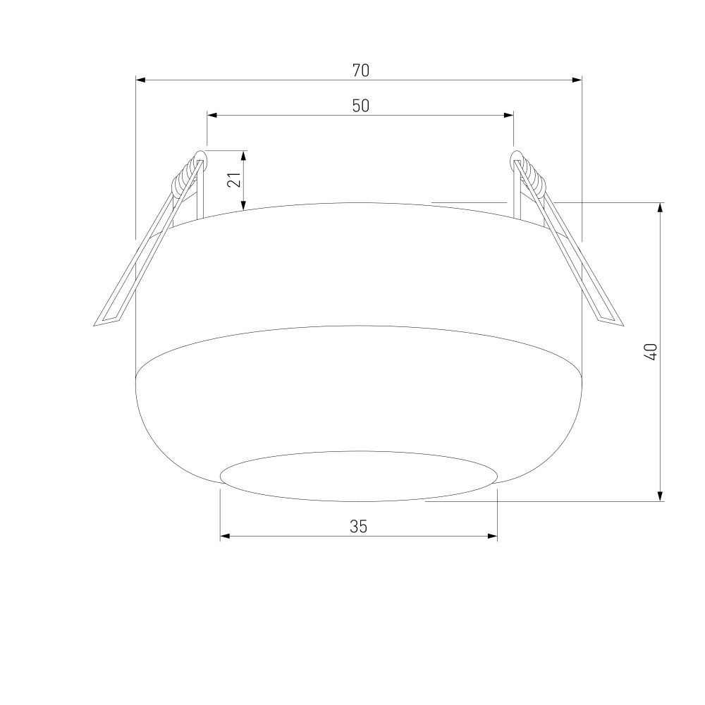 Светильник потолочный светодиодный 7W 4000K белый 25088/LED