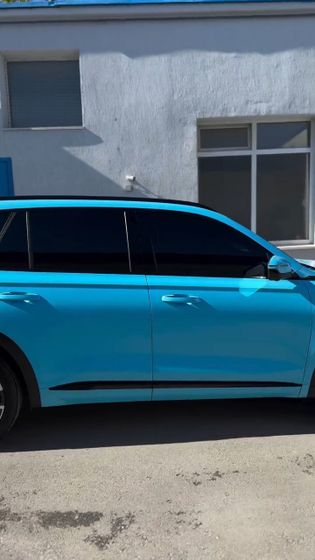 Carbins Color PPF Sky Blue CR 10 голубая цветная полиуретановая защитная антигравийная пленка