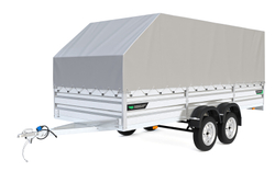 Тент + каркас на прицеп 4718- 03 (05) скошенный
