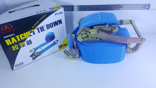 Стяжка груза 10Т ST-200-10 BL 75мм х 10м (RATCHET TIE DOWN) (цвет: синий) (23,5х16х17,6см, 3,1кг)