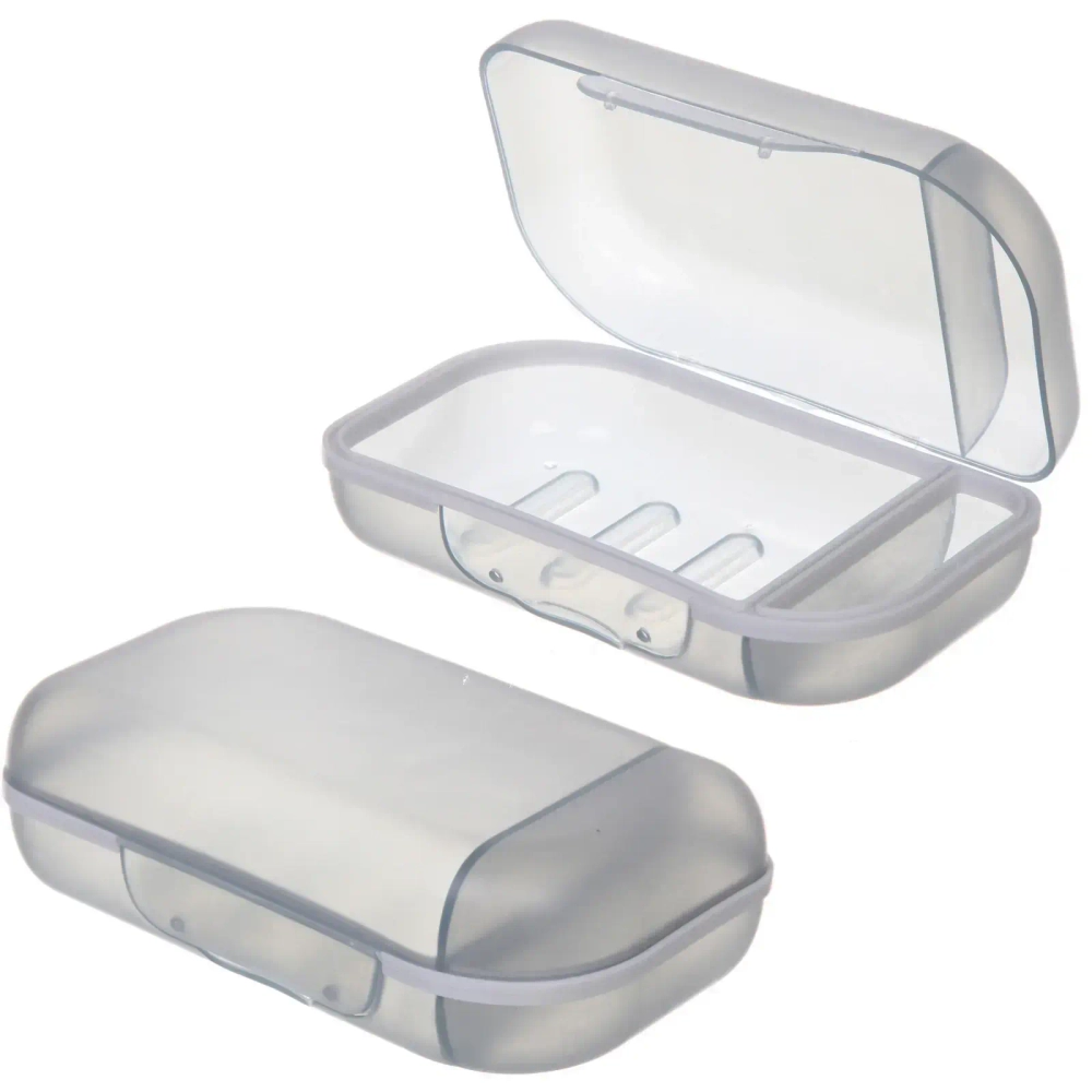 Мыльница закрытая Ария серая HM9017