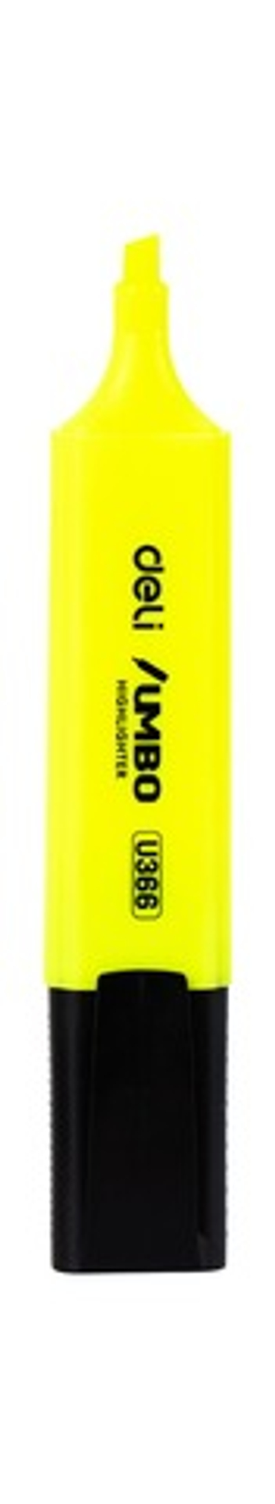 Маркер текстовыделитель DELI Jumbo 1-5мм, скошенный, желтый EU366
