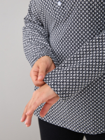 Блузка БЛ-22/чернобелая-геометрия