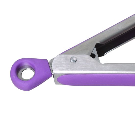 Щипцы силиконовые 30,5 см. Kamille КМ 7512 с ручками из нержавеющей стали