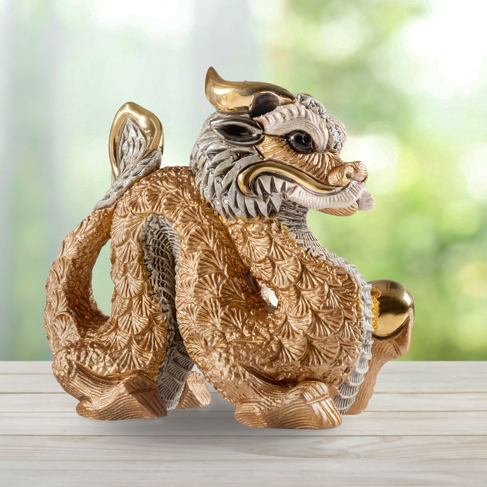 De Rosa Rinconada Статуэтка коллекционная Китайский Дракон золотой
