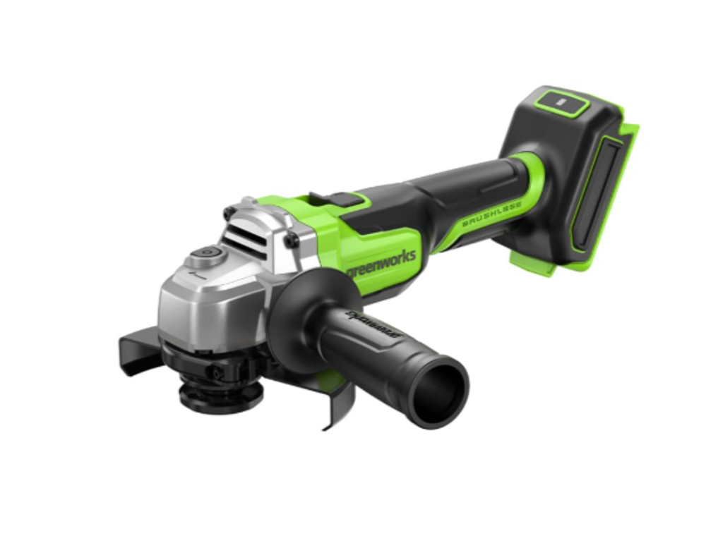 Угловая шлифовальная машина акк. Greenworks AG5900, 24V, б/щет, 125 мм, 8500 об/мин, 3D-Antikickback, без АКБ и ЗУ (3201007)