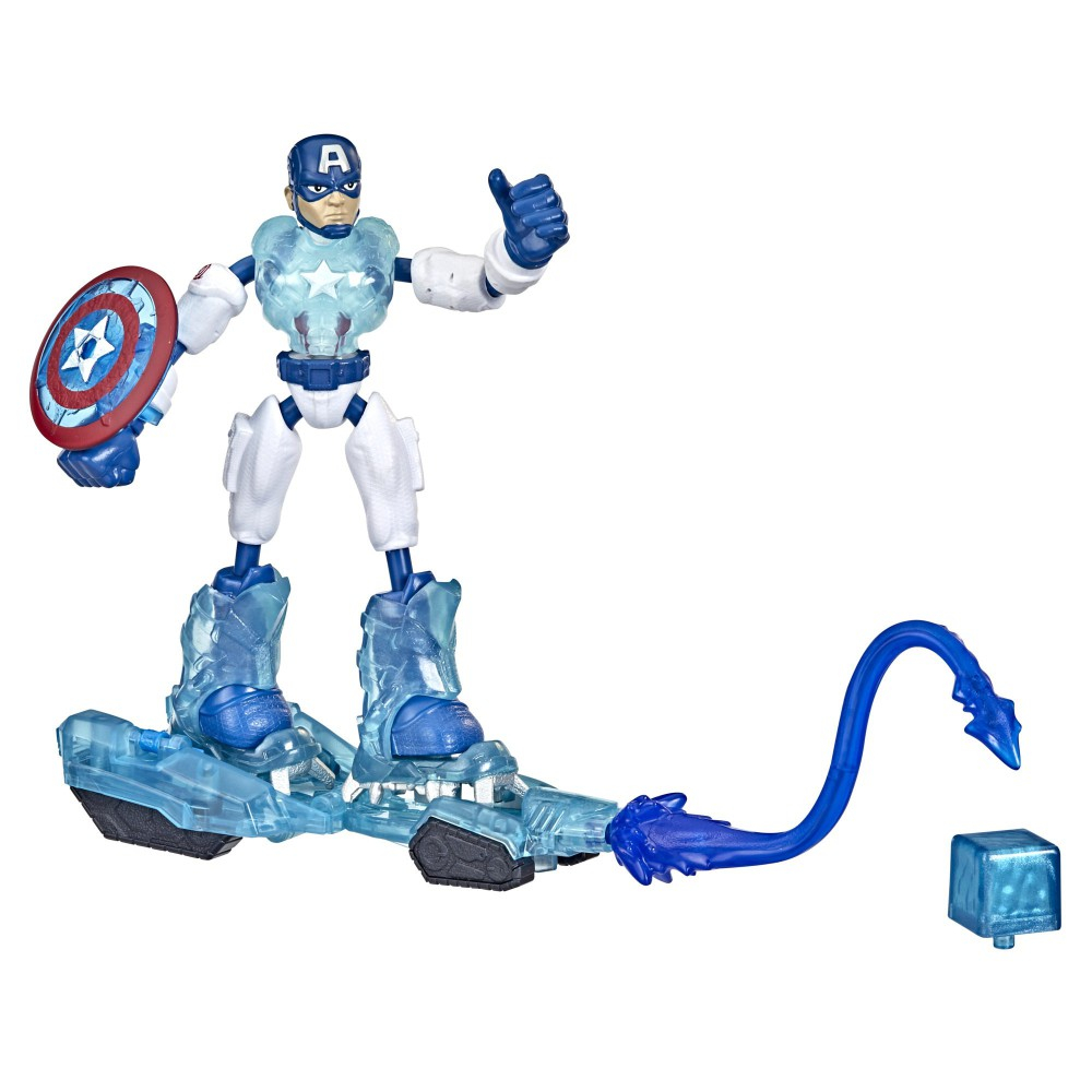 Hasbro F5866 F5868 — Гибкая фигурка Капитана Америки Bend and Flex 15 см Ice Mission Мстители F5868 — фото 2