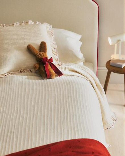 Zara Home покрывало детское из хлопка, оранжевый