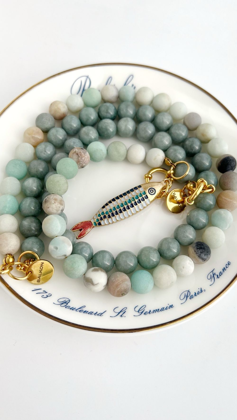 Подвеска Сардина из латуни