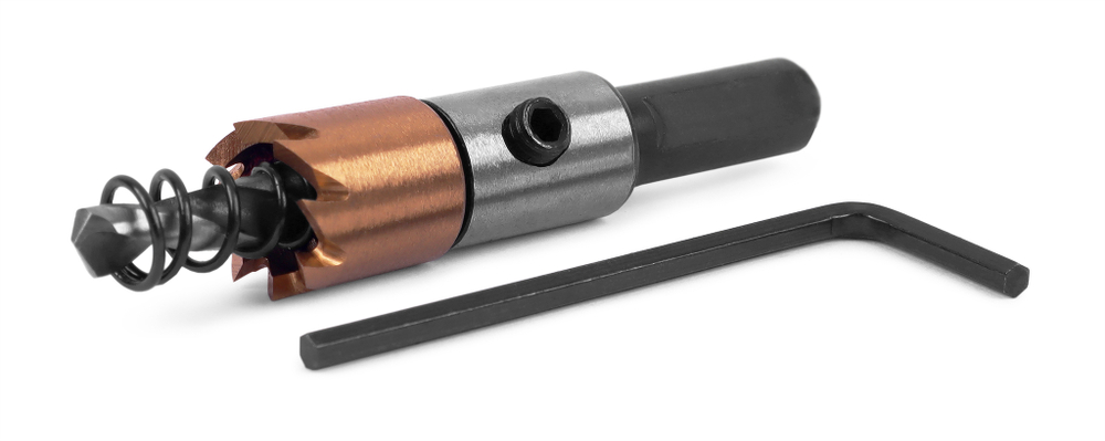 HSS-TiN коронка MESSER  13мм с центр. сверлом и толкающей пружиной для  лист. материала  до 2 мм ц/х